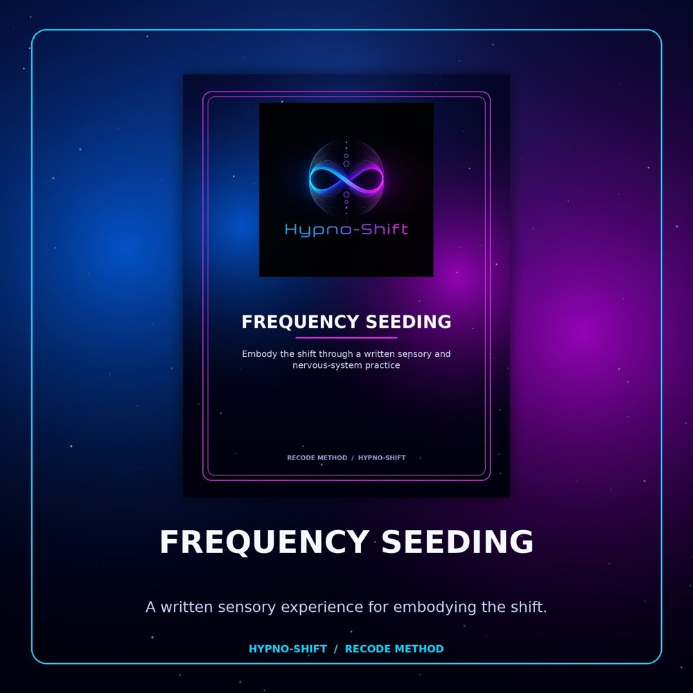 Frequency Seeding: Embody the Shift workbook cover